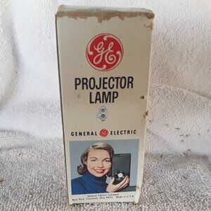 Vintage G.E Projector Lamp- DFE, 30V, 80W never used, box is worn due to age